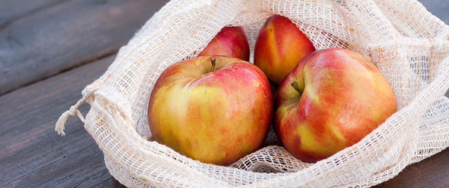 Ohne-Verpackung Netz Äpfel