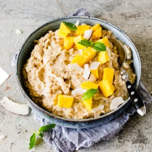 Porridge Rezepte Mango Kokos