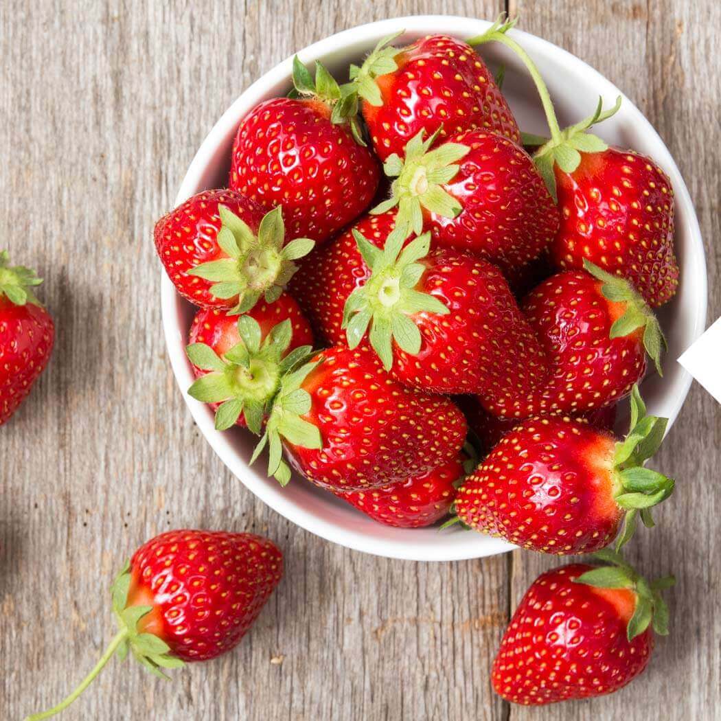 Erdbeer-Rezepte Schale mit Erdbeeren