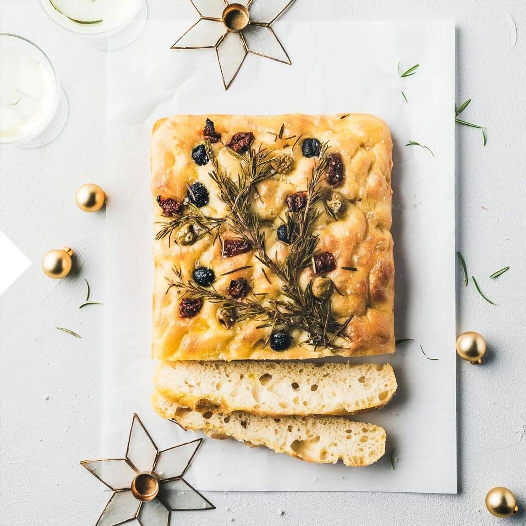 Weihnachtsmenü Foccacia